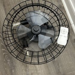 Caged Ceiling Fan w/remote