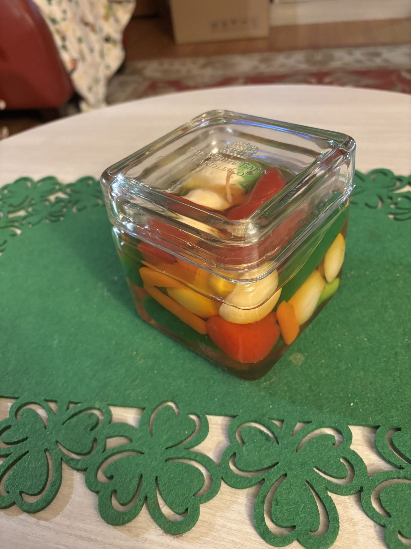Veggie Collection Wax Candle In Glass Jar