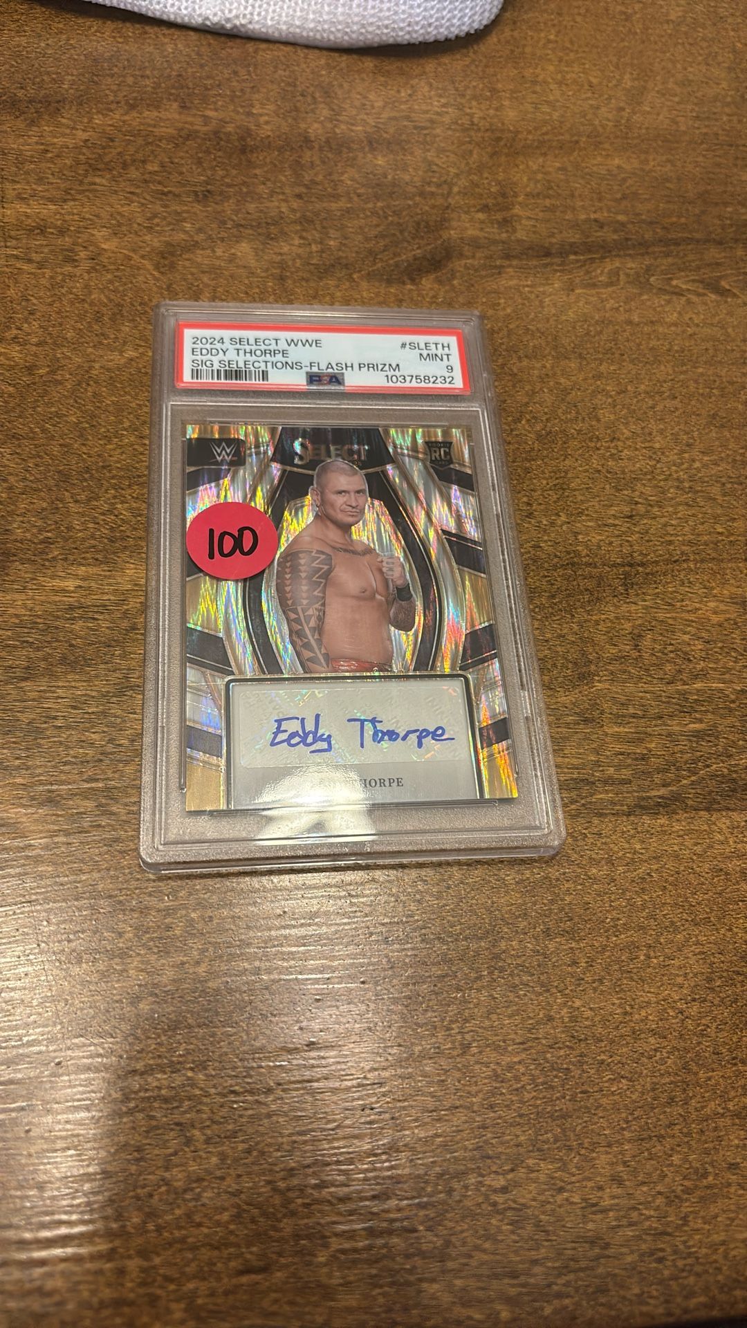Eddy Thorpe Signature Selections Flash Prizm 2024 Select WWE