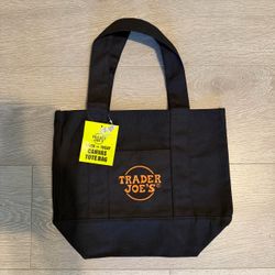 Trader Joe’s Halloween Black Mini Canvas Tote Bag