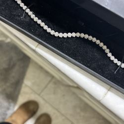 Diamond Tennis Bracelet 1/4 ct tw Round Sterling Silver 7"