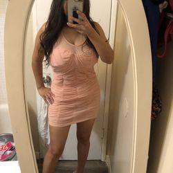 Cute Peach Dress M/Vestido Color Durazno M