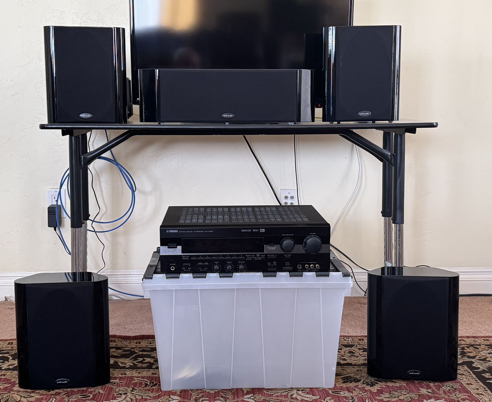 Yamaha Receiver & Polk Audio Speakers