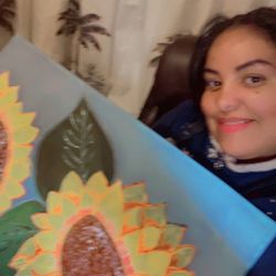 Still life 19 x 23  Pink Sunflower  $40