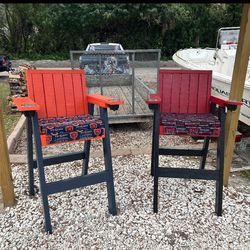 Wood Pool/Bar Side Stools/Chairs