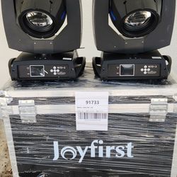 2 Beam 7r 230w moving heads stage lights plus case 