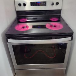 Whirlpool Stainless Steel Stove Glass Top Smooth Top 