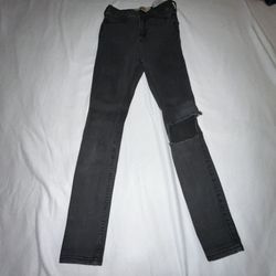 Hollister women juniors jean leggings distressed 00S 23 waist 27 length A008
