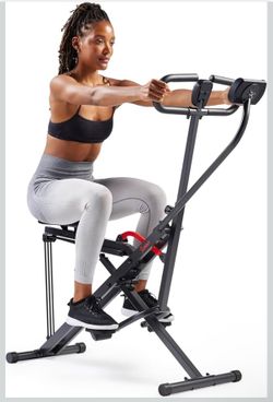 Sunny Health & Fitness Smart Upright Row-N-Ride Trainer w/Adjustable Resistance