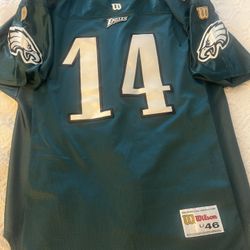 Real Authentic 1997 Eagles Jersey Wilson Ty Detmer Size 46 ( Large )
