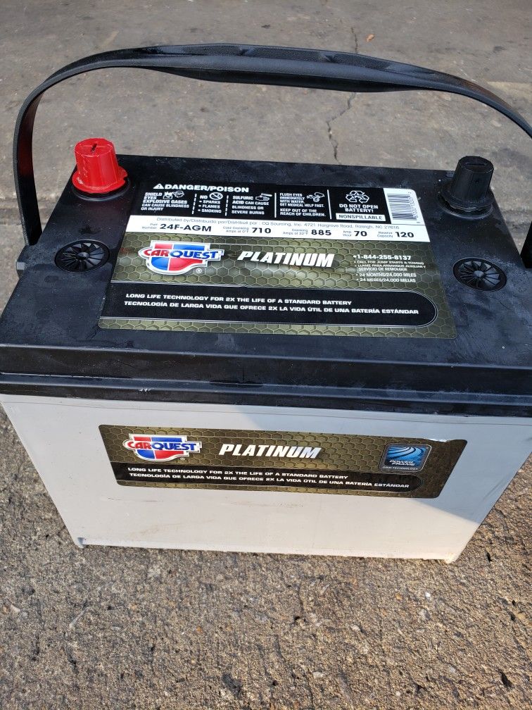 Carquest Platinum AGM Car Truck Battery Group 24F
