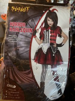 Halloween Costume— Horror Harlequin- Girls