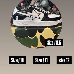 Bapesta Shoes Size 8.5