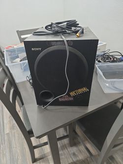 Sony Subwoofer And Cables