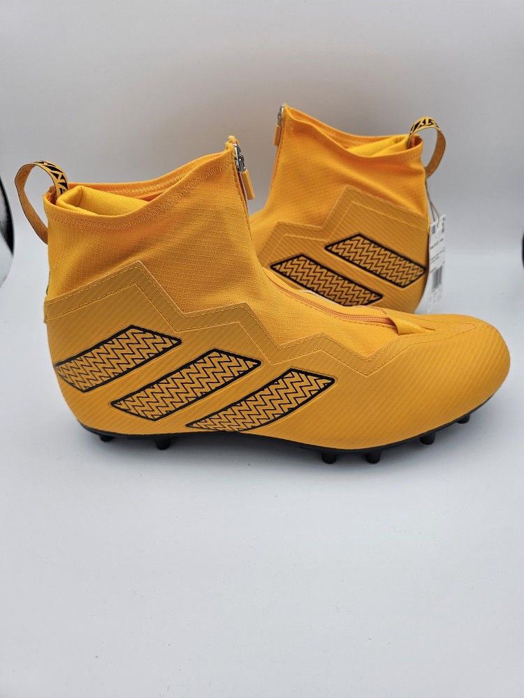 Adidas Nasty 'Steelers' Gold Lineman Football Cleats HP8794