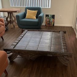 Asian Howdah Table with Iron Fittings