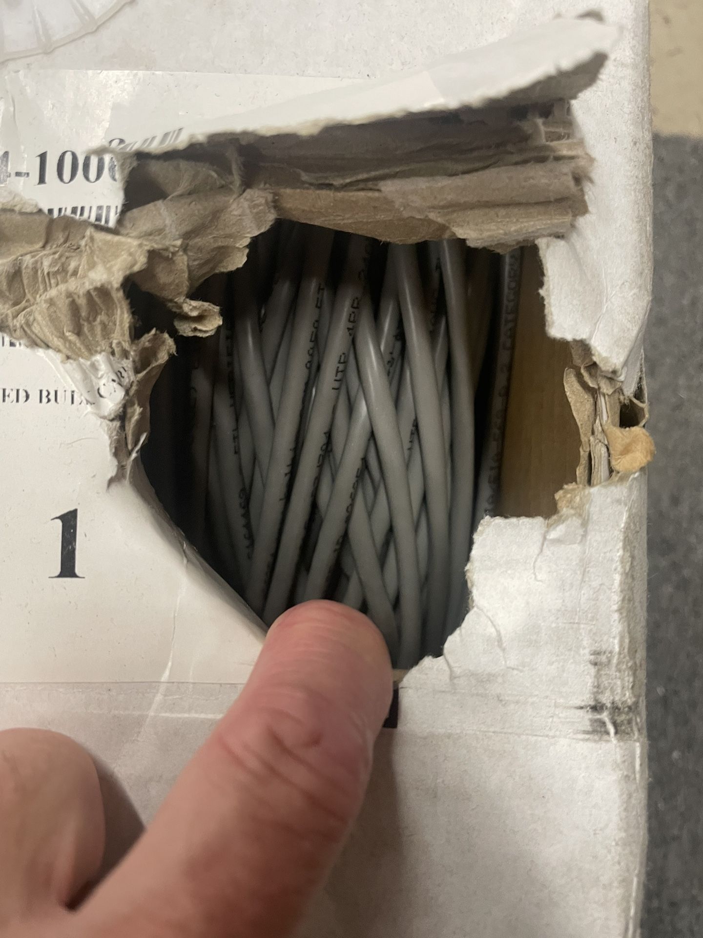 Box Of CAT5e Network Cable