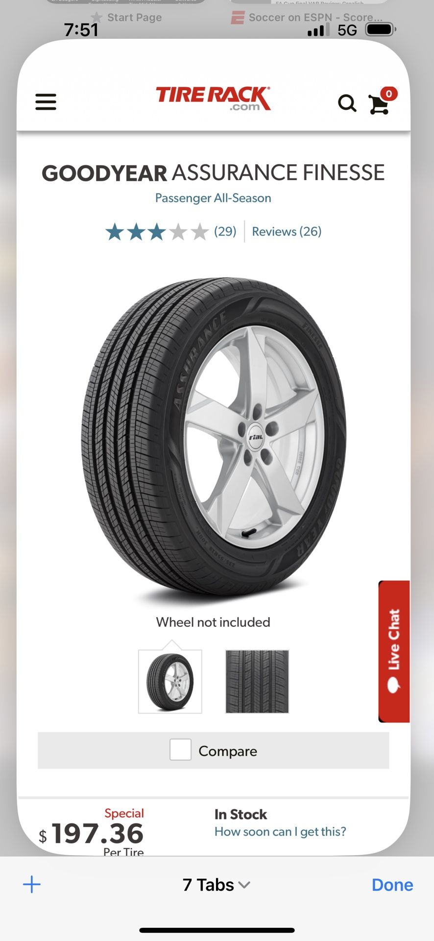 New 255/50/20 Goodyear BMW X7 2018-2023  BUICK  Enclave 2009-2023 CHEVROLET 2 Colorado 2015-2023   Traverse 2009-2023 FORD 3