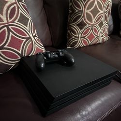 PS4 Pro with Cables and Controller