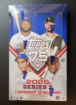 2026 TOPPS SERIES 2 BASEBALL HOBBY BOX (1 AUTO/RELIC) MLB Brand New Sealed