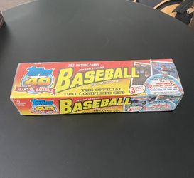 Topps 1991 Major League Baseball Cards - SEALED