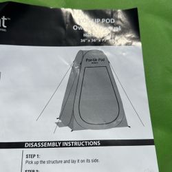 Portable Pop-Up Pod Shower 