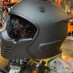 Helmet New Dot Motorcycle Flat Black ( scorpion Covert Style Look )$120