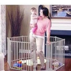 8 panels Metal playpen Toddleroo 3 in 1  Superyard:198" long extra wide 30 "tall  04929-NEW