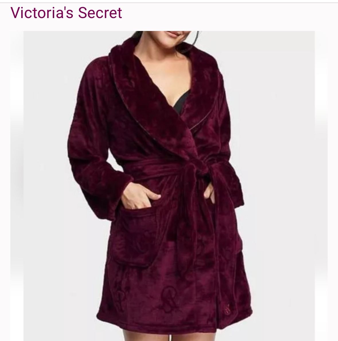 Women’s Victoria Secret burgundy robe