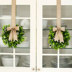 Burlap wreath set