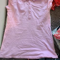 Pink polo t shirt