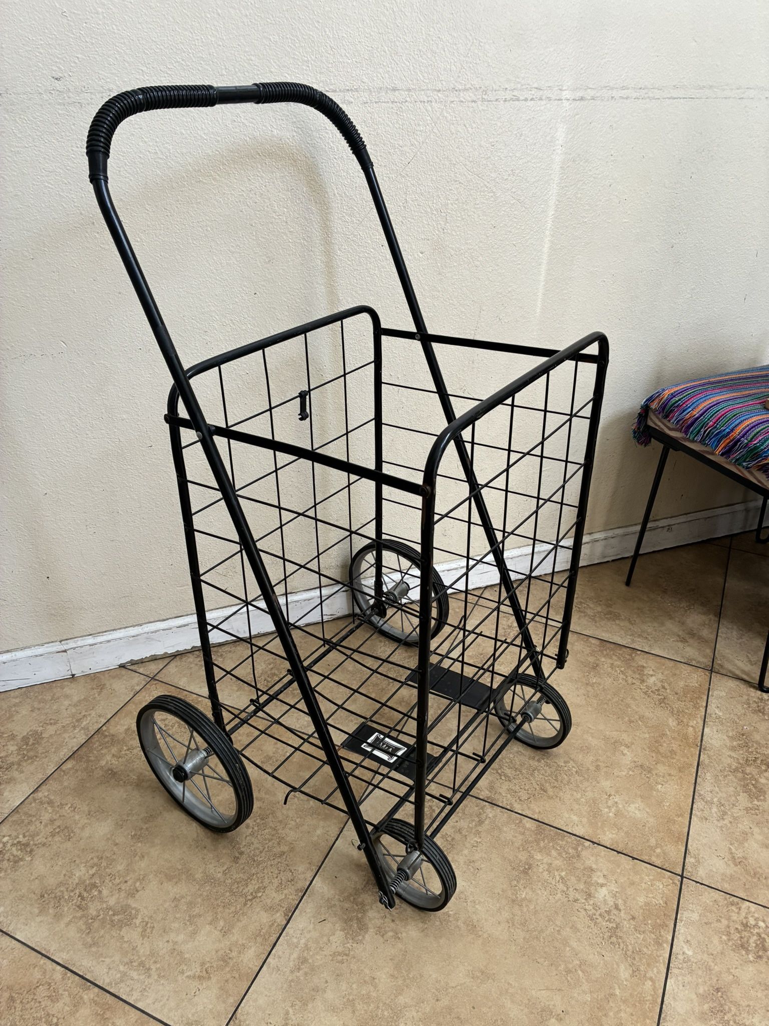 Portable Folding Jumbo Size Shipping Cart, 24” H x  17” W x 15”