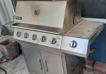 Nexgrill Stainless Steel Gas Grill with Side Burner