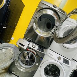 Washer Dryer Refrigerator Stove