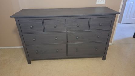 IKEA Hemnes 8 drawer dresser, black-brown, wood