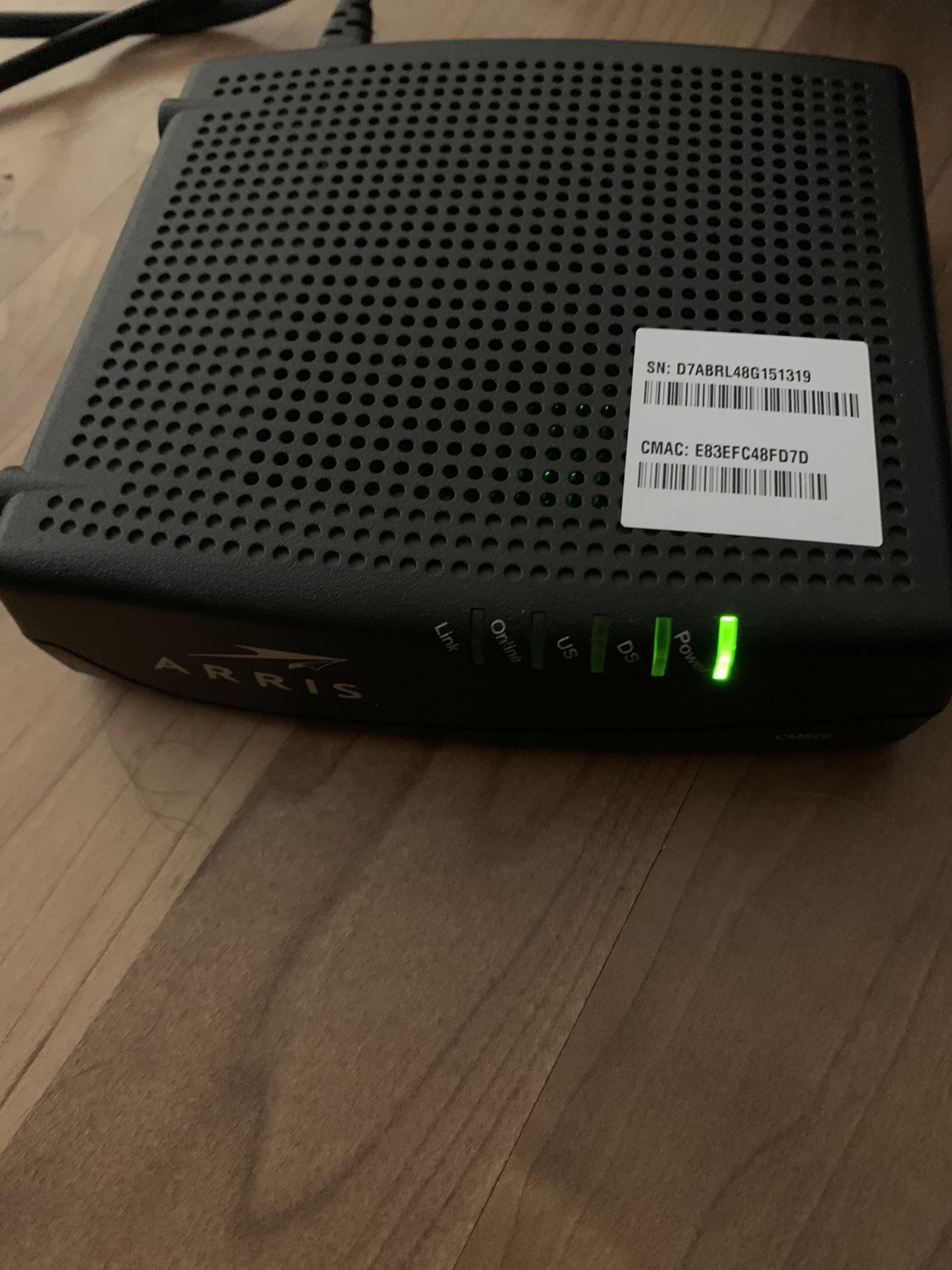 Arris modem cm820