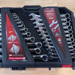 Husky 24-piece Wrench Set SAE+MM
