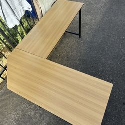 L shape table