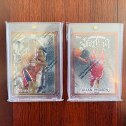 Allen Iverson Topps Finest Basketball Rookie Card Lot! w/Coating!