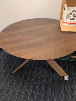 Crate and barrel cb2 apex 51" table wood