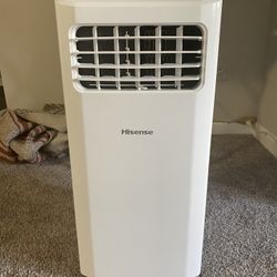 Hisense Portable Air Conditioner 5000-BTU DOE (115-Volt) White Vented, Remote control, Cools 150-sq ft, 24 Hour Timer, 3-modes (Cooling, Fan, Dehumidi