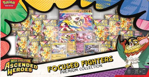 Buying $150 - Pokemon Ascended Heroes Focused Fighters Premium Collection