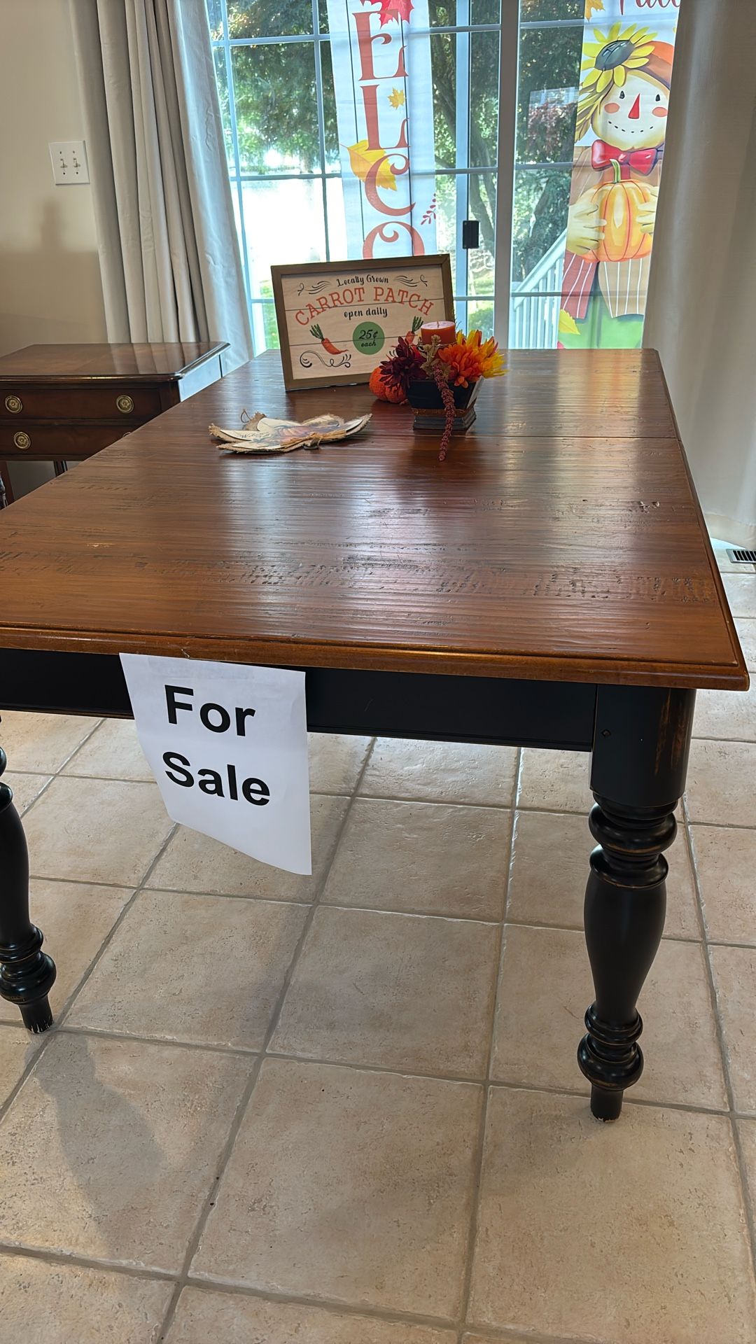 Country Table With 2 Leaves Must Go Asap Moving Wednesday !!