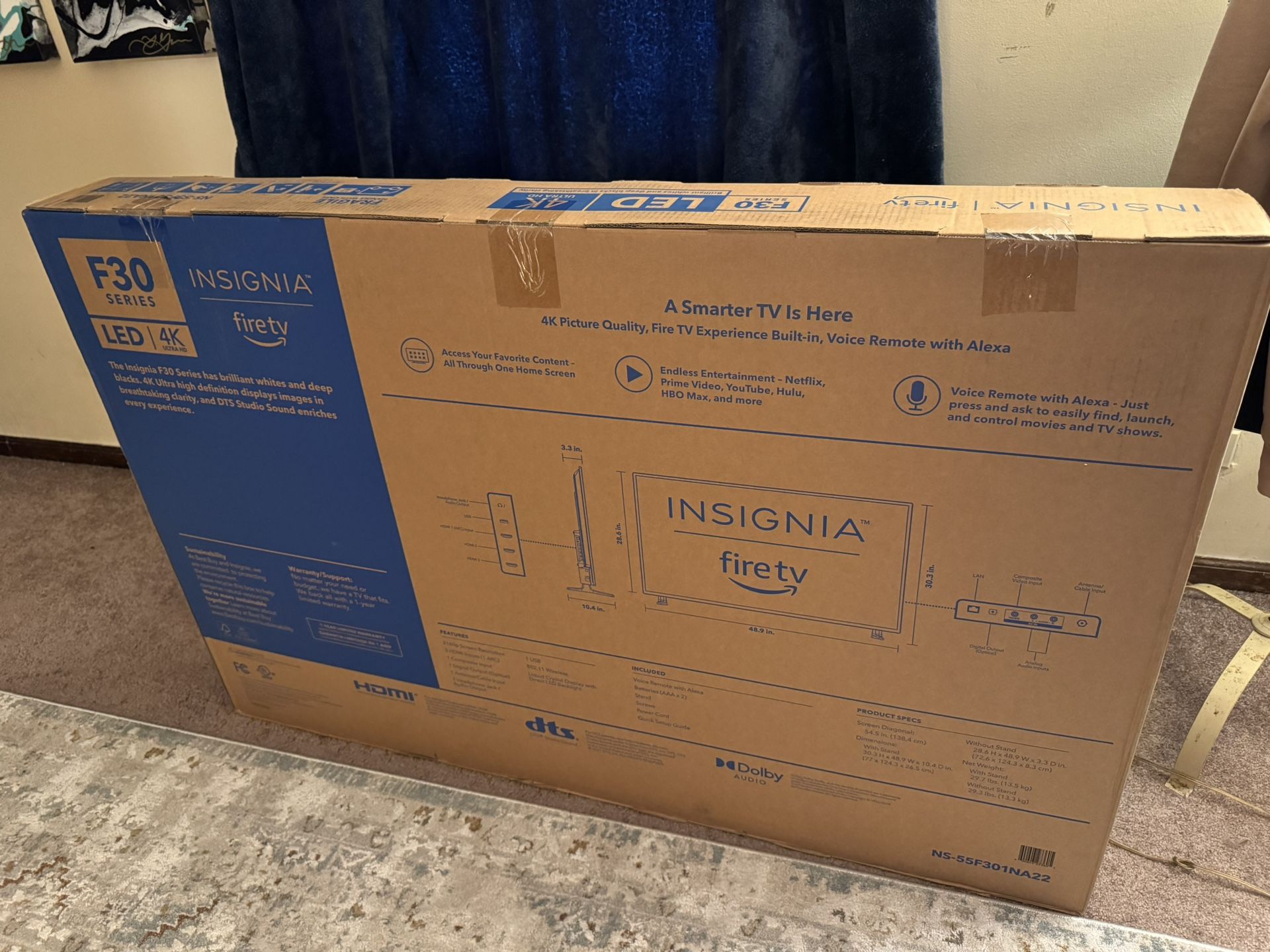 insignia class f30 series led 4k uhd smart fire tv 55 inches