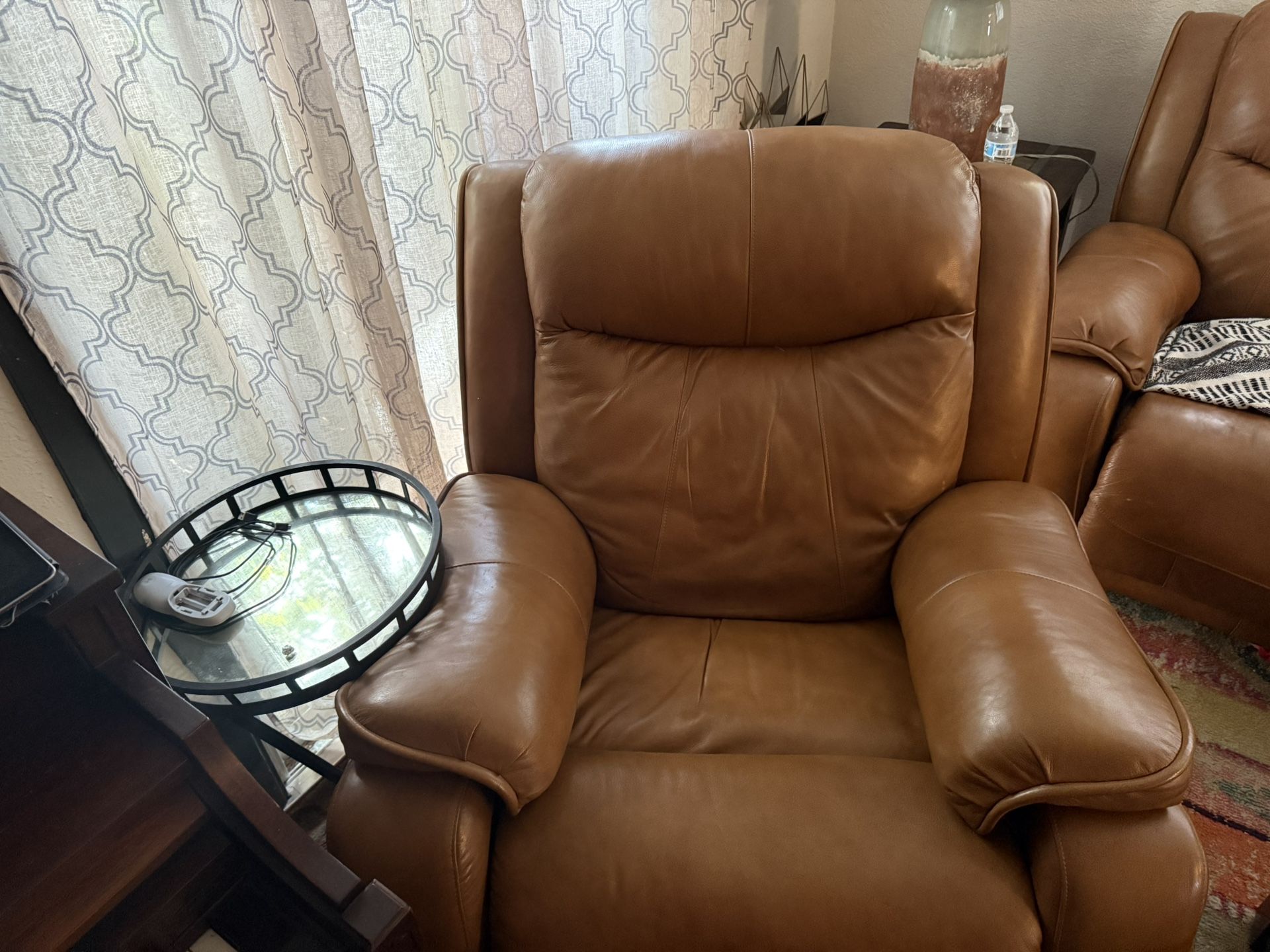 Leather Sofa And Chair