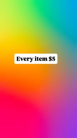 Every item $5