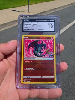 English Radiant Charizard Graded 10
