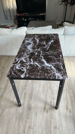 Glass top table