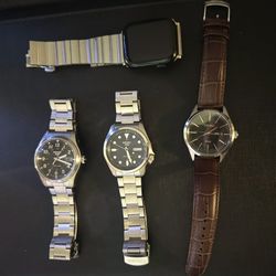 3 Seiko Watches & Apple Watch Series 7