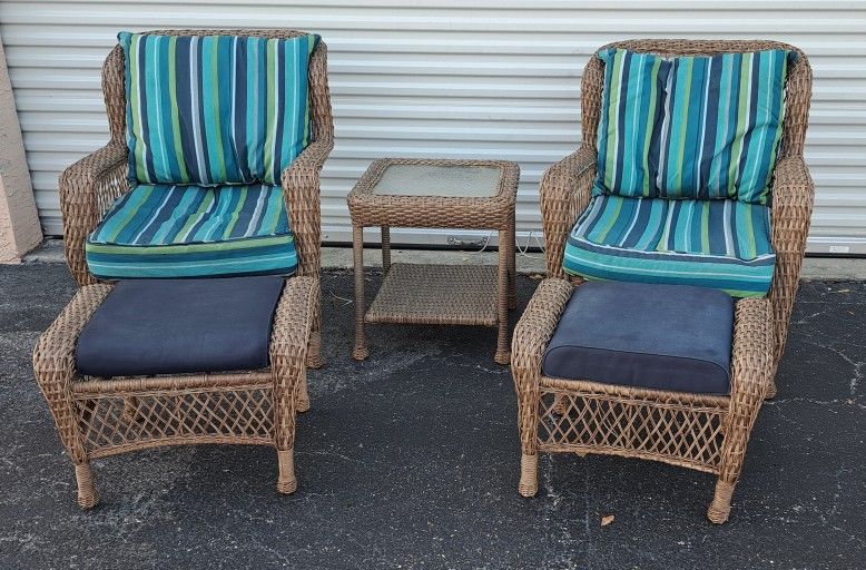 Hampton Bay Wicker Patio Furniture Set
